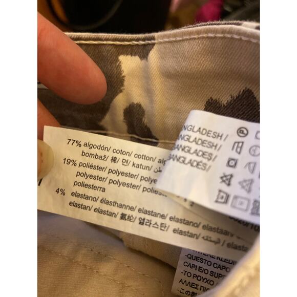 Zara Women's Skinny Jeans - Brown and White - Picture 9 of 9